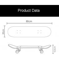 LDGGG Skateboards 31-inch Beginner Kids Flash Wheel Skateboard Complete Skateboard Silver Fool 18