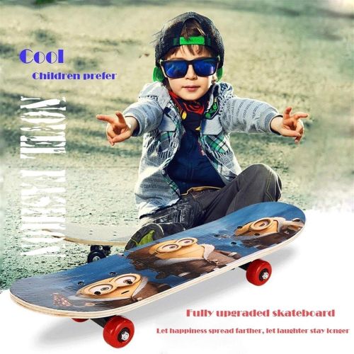  LDGGG Skateboards 24 Inches Complete Skateboard Thickened Maple Junior Skateboard Childrens Skateboard Red Car
