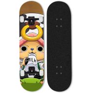 LDGGG Skateboards Complete Skateboard 31 Inches Cruiser Skateboard Beginner Boys and Girls Maple Wood Skateboard (Anime Characters 1990)