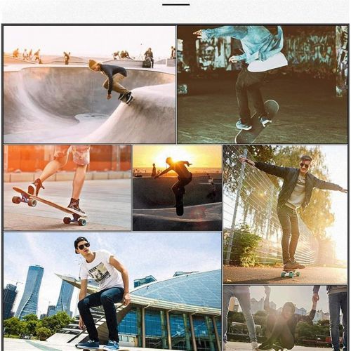  LDGGG Skateboards Complete Skateboard 46-inch Long Skateboard Professional Men and Women Adult Four-Wheel Dance Board Constellation Series 2