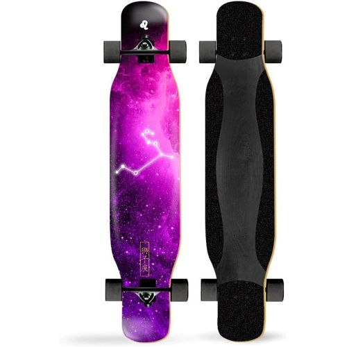  LDGGG Skateboards Complete Skateboard 46-inch Long Skateboard Professional Men and Women Adult Four-Wheel Dance Board Constellation Series 12