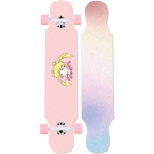  LDGGG Skateboard Complete Skateboard 42-inch Seven-Layer Maple Wood Long Skateboard Beginner Adult Skateboard（Athletic Girl 26）