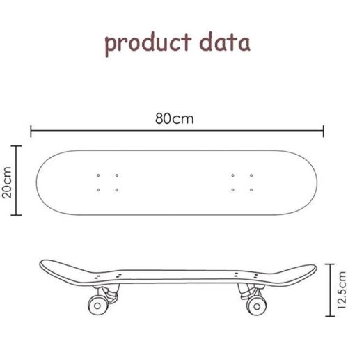  LDGGG Skateboards Complete Skateboard 31.4 Inch Teenagers Children Skateboarding Boys and Girls Beginners,Anime Conan Series 8