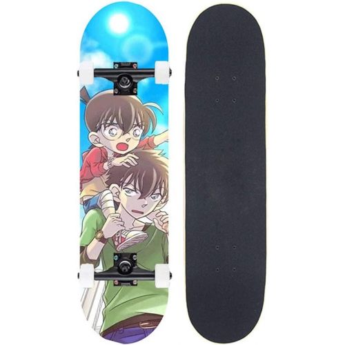  LDGGG Skateboards Complete Skateboard 31.4 Inch Teenagers Children Skateboarding Boys and Girls Beginners,Anime Conan Series 8