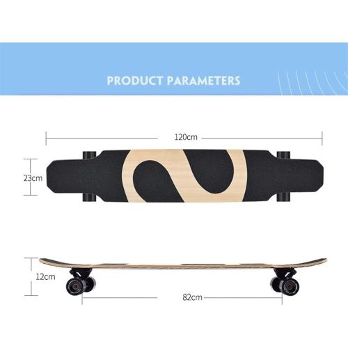  LDGGG Skateboards Complete Skateboard 47 Inches Long Skateboard Adult Beginner Boys and Girls Brush Street Skateboard Pf2031