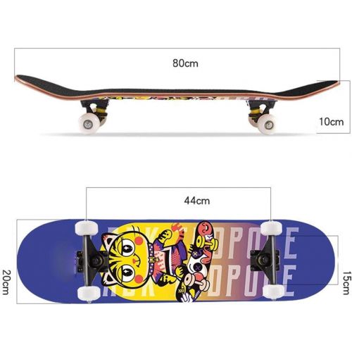  LDGGG Skateboards 31-inch Beginner Skateboard Adult Skateboard Complete Skateboards Little Monster 3