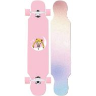 LDGGG Skateboard Complete Skateboard 42-inch Seven-Layer Maple Wood Long Skateboard Beginner Adult Skateboard（Athletic Girl 34）