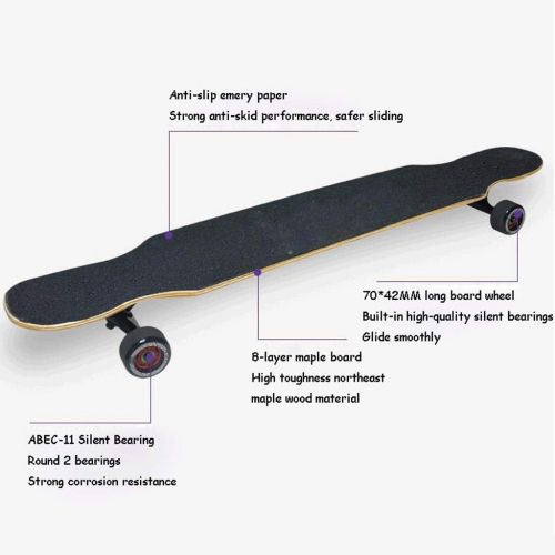  LDGGG Skateboards Complete Skateboard 42-inch Vertical Longboard Skateboard Cruiser (Anime One Piece 1)