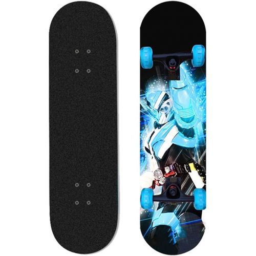  LDGGG Skateboards 31-inch Beginner Kids Flash Wheel Skateboard Complete Skateboard Kamen Rider 19