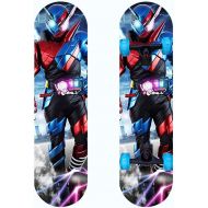 LDGGG Skateboards 31-inch Beginner Kids Flash Wheel Skateboard Complete Skateboard Kamen Rider 31