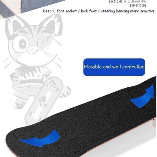  LDGGG Skateboards 31-inch Beginner Skateboard Adult Skateboard Complete Skateboards Little Monster 12