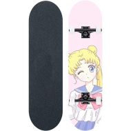 LDGGG Skateboards Complete Skateboard Beginner Skateboarding Adult Skateboard Girl Warrior 36