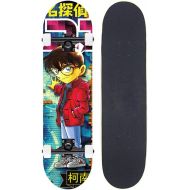 LDGGG Skateboards Complete Skateboard 31.4 Inch Teenagers Children Skateboarding Boys and Girls Beginners,Anime Conan Series 13