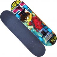 LDGGG Skateboards Four-Wheel Skateboarding Teenagers Double Rocker Boys and Girls Children Beginners Professional Skateboarding (Detective 22)