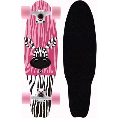  LDGGG Skateboards Adult Skateboard Full Set Skateboard Beginner Professional Four-Wheeled Skateboard Boy Girl Skateboard Cartoon Version Cow