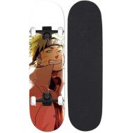 LDGGG Skateboards Complete Skateboard 31.4 Inches Cruiser Skateboard Beginner Boys and Girls Maple Wood Skateboard, Naruto