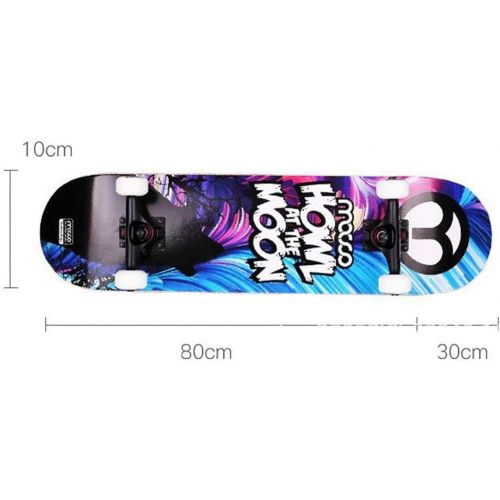 LDGGG Skateboards Complete Skateboard 31 Inches Childrens Four-Wheeled Double Tilt Young Beginners Boys and Girls Professional Street Skateboard (SA1)