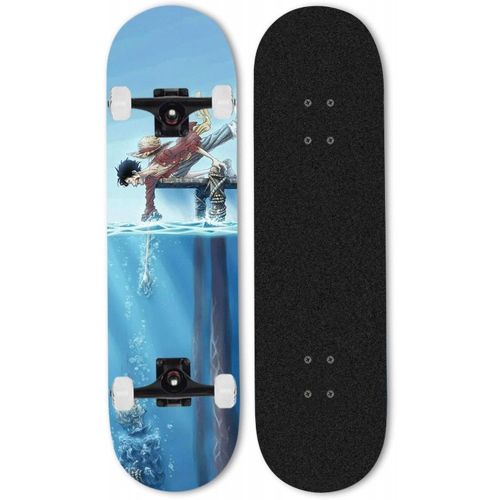  LDGGG Skateboards Complete Skateboard 31 Inches Cruiser Skateboard Beginner Boys and Girls Maple Wood Skateboard (Anime Characters 2015)