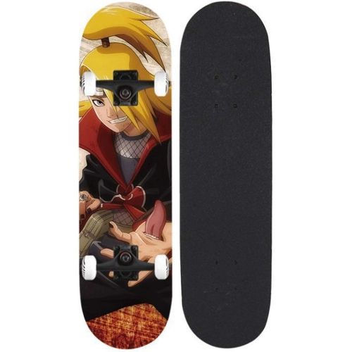  LDGGG Skateboards Complete Skateboard 31.4 Inches Cruiser Skateboard Beginner Boys and Girls Maple Wood Skateboard, Deidara