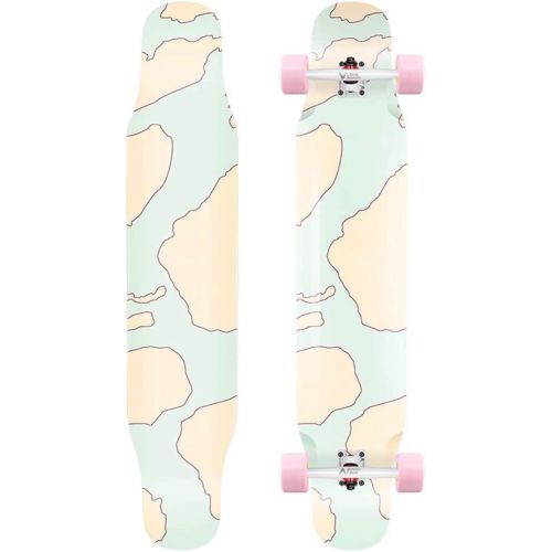  LDGGG Skateboards Complete Skateboard 46-inch Long Skateboard Professional Men and Women Adult Four-Wheel Dance Board Uh1134