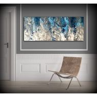 /LDawningScott Large Abstract Painting Print Navy Blue Print Art Large Canvas Art Blue and White Art Print Abstract Canvas Blue Wall Decor Abstract Artwork