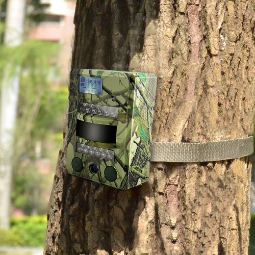  LDesign Hunting Trail Game Camera, Waterproof IP54 Wildlife Surveillance Home Security Camera with Wide Angle Infrared Night Vision, 720P Glow-26PCs IR LEDs & PIR Sensor, 0.8 Secon