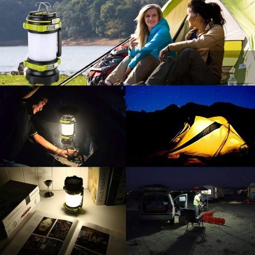  [아마존베스트]Lighting EVER LE LED Camping Lantern Rechargeable, Brightest Flashlight with 500LM, 4 Light Modes, 2600mAh Power Bank, IPX4 Waterproof, Perfect for Hurricane Emergency, Outdoor, Hiking and Home,