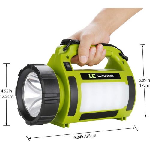  [아마존베스트]LE Rechargeable LED Camping Lantern, 1000LM, 5 Light Modes, 3600mAh Power Bank, IPX4 Waterproof, Perfect Lantern Flashlight for Hurricane Emergency, Hiking, Home and More, USB Cabl