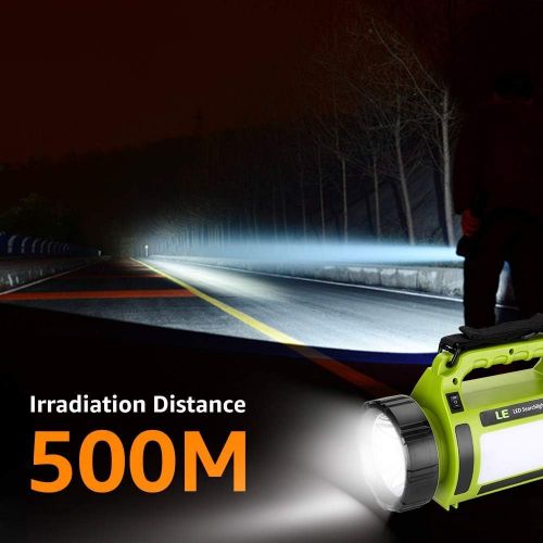  LE Rechargeable LED Camping Lantern, 1000LM, 5 Light Modes, Power Bank, IPX4 Waterproof, Perfect Lantern Flashlight for Hurricane Emergency, Hiking, Home and More, USB Cable Includ