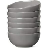 [아마존베스트]LE TAUCI 22 Ounce Cereal Bowls Set, Ceramic Bowls for Soup, Cereal, Salad, Dessert, Set of 6- Grey