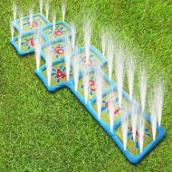 LEANO Sprinkler for Kids, 68.5’’ Inflatable Number Splash Water Toys  “from 1 to 9” Outdoor Water Mat Spray Toy for Babies and Toddlers