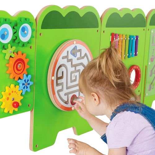 Learning Advantage Crocodile Activity Wall Panels - 18M+ - in Home Learning Activity Center - Wall-Mounted Toy for Kids - Toddler Decor for Play Areas