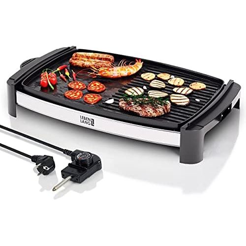  [아마존베스트]Cobus Electric Grill Table Grill with TUEV & GS 2200 Watt | 4-8 Person BBQ Table Grill  Indoor XXL Teppanyaki Grill Plate | Tepaniaky Table Grill Electric Grill Plate for Balcony