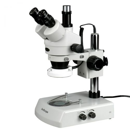  LED Trinocular Zoom Stereo Microscope 7X-45X by AmScope