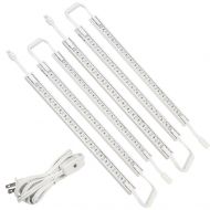 LED Concepts Under Cabinet & Closet Linkable LED Light Bars -ETL Listed Power Supply (12 Inch -6PK, White)