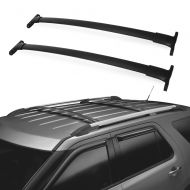 LED Kingdomus Roof Rack Cross Bars, 2016-2019 Ford Explorer Crossbars, Cargo Carrier Roof Luggage Rack, Carry Kayak Canoe Rooftop Bag