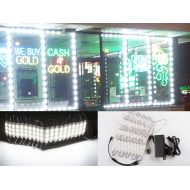 LED UPDATES 40ft Super bright storefront LED light pure white 5630 injection module with UL 12v AC Power package