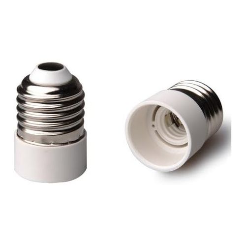  LED24.cc 2 Stueck E27 zu E14 LEDmich  Lampensockel Adapter Konverter Fassung fuer LED und Energiesparlampe 2x