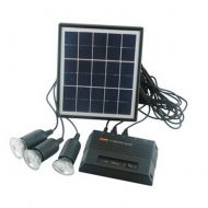 LEDHOLYT 3W LED Solar Power Light with 3 Bulbs USB Power Bank Home Lighting System