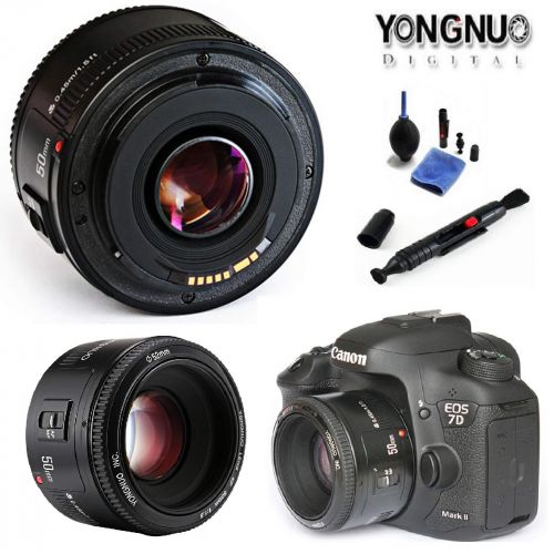  LEDMOMO 50mm F1.8 Auto & Manual Focus Lens Large Aperture Auto Focus Lens for Canon EOS DSLR Cameras