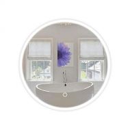 LEDMyplace 22 inch Round LED Bathroom Lighted Mirror, Lighted Vanity Mirror Includes Defogger, Touch Switch Controls LED Light with On-Off & CCT Remembrance, ETL Listed, Aluminium