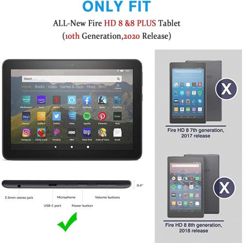  [아마존베스트]LEDNICEKER Kids Case for All-New Fire HD 8 & Plus 2020 - Lightweight Shockproof Handle with Stand Kid-Proof Case for Amazon Fire HD 8 inch Tablets (Latest 10th Generation 2020 Rele