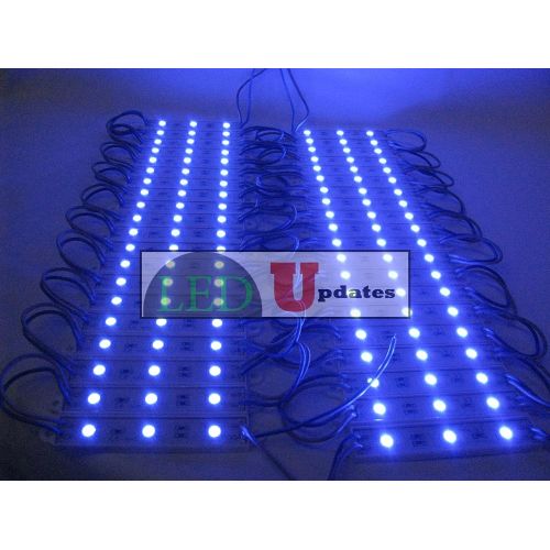  LEDUPDATES LEDupdates 40ft Storefront windows Blue LED light 5050 with UL listed power supply