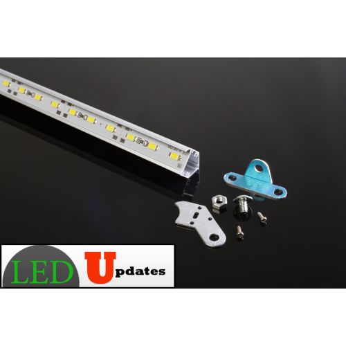  LEDUPDATES 20 inches + 36 inches linked White LED Light for 5ft Jewelry Showcase with UL 12v Power Supply