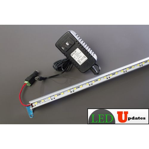  LEDUPDATES 2ft Jewelry Showcase White LED Light 24 inches with UL 12v 2A Power Supply