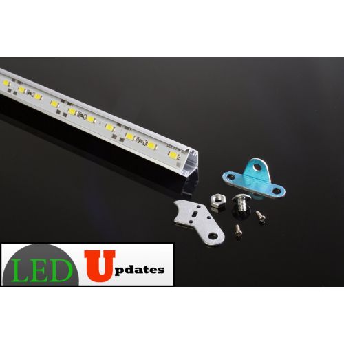  LEDUPDATES 2ft Jewelry Showcase White LED Light 24 inches with UL 12v 2A Power Supply