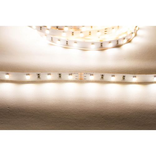  LEDUPDATES 24v Adjustable Color Temp Dual Color LED Strip Light Warm - Natural - Pure White - Cool White 3528 CCT 3000K Warm white to 6500K Pure white 300 LED chip with Remote & 24