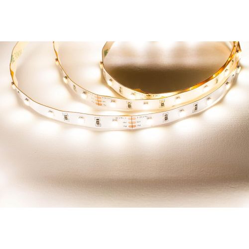  LEDUPDATES 24v Adjustable Color Temp Dual Color LED Strip Light Warm - Natural - Pure White - Cool White 3528 CCT 3000K Warm white to 6500K Pure white 300 LED chip with Remote & 24