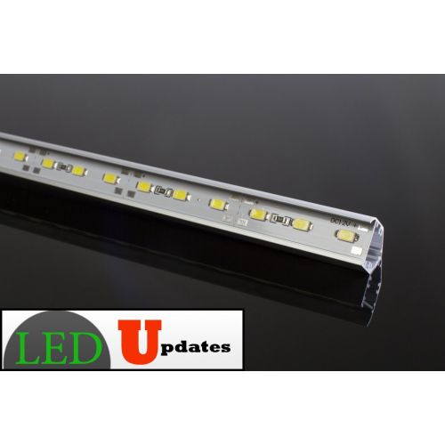  LEDUPDATES 20 + 24 + 24 inches linked White LED Light for 6ft Jewelry Showcase with UL 12v Power Supply