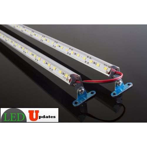  LEDUPDATES 20 + 24 + 24 inches linked White LED Light for 6ft Jewelry Showcase with UL 12v Power Supply